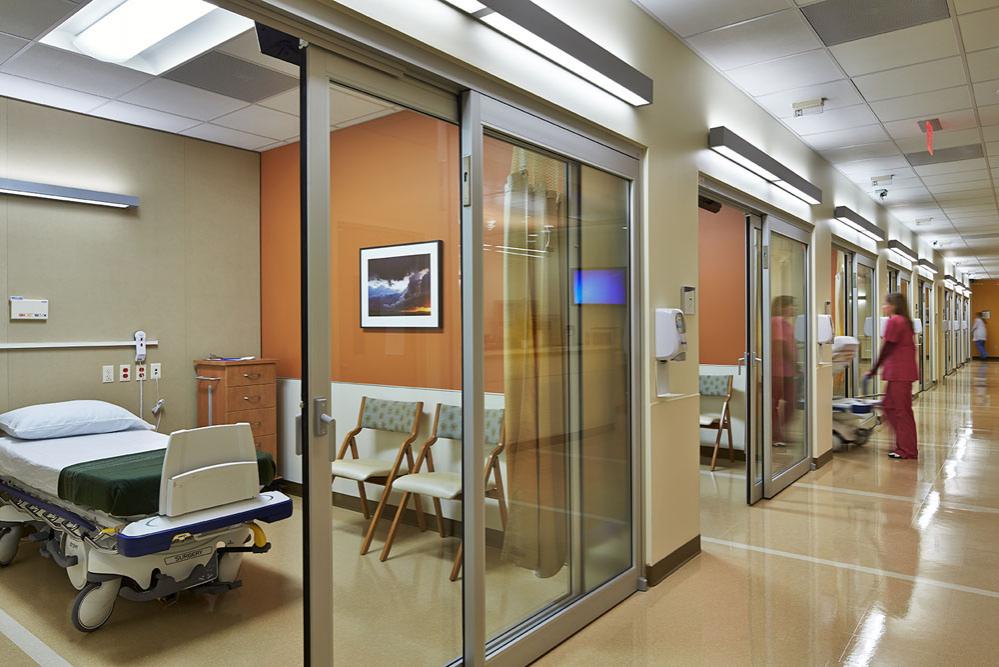 patient room sliding door