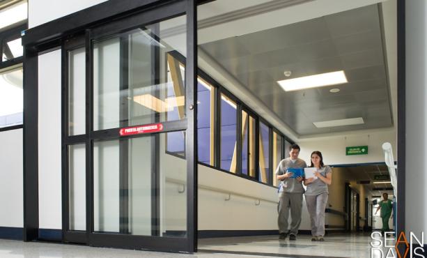 hospital interior sliding doors