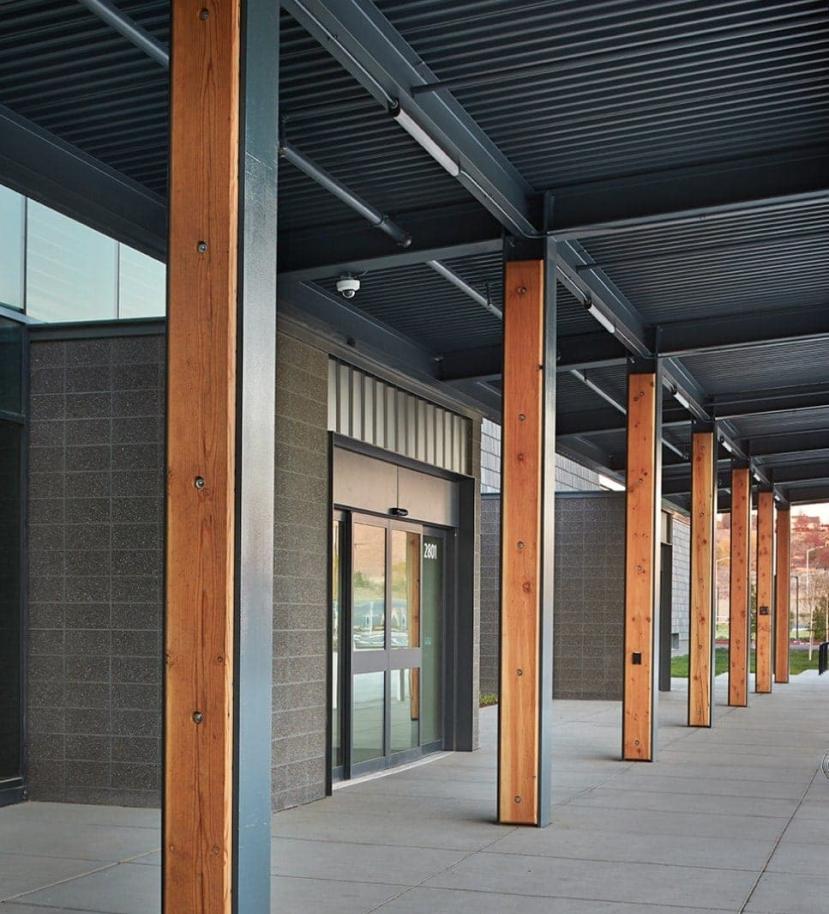 exterior entrance sliding door