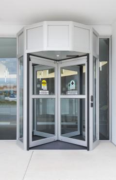 exterior revolving door