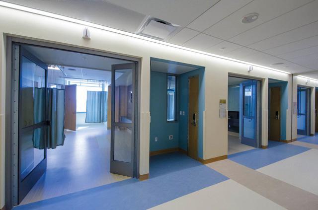 patient room bi-swing doors