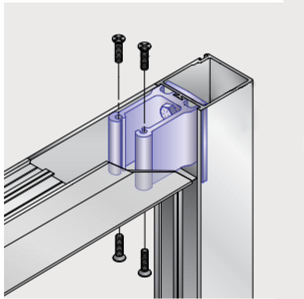 Commercial grade heavy-duty rails